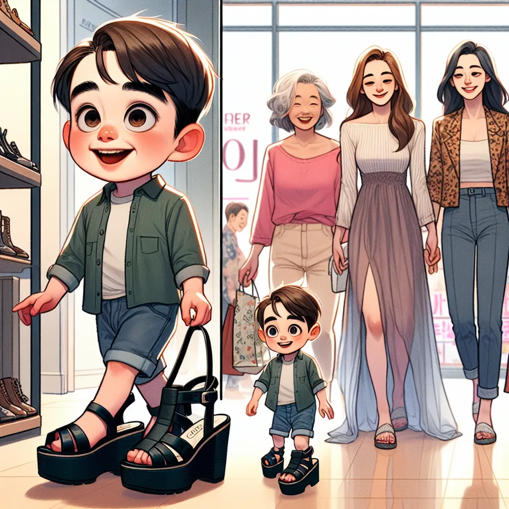 A bright-eyed 5-year-old boy named Ethan visits a salon to impress a girl named Sam. He encounters four Korean women who leave the salon, and he decides to explore. As Ethan tries on Min-Ji's platform sandals, he undergoes a transformation, experiencing physical changes and adopting the memories and identity of Min-Ji. Confused but determined, Min-Ji integrates herself into her new life, embracing her Korean heritage and engaging with customers and coworkers at the salon. The closing scene shows