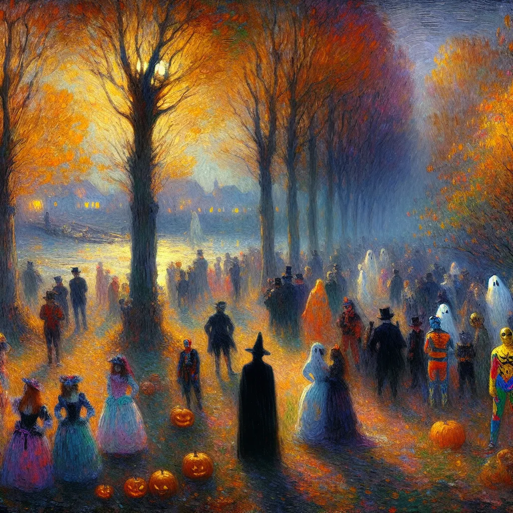 1. Halloween
2. Costumes
3. Transformation
4. Missing
5. Memory in the style of Monet