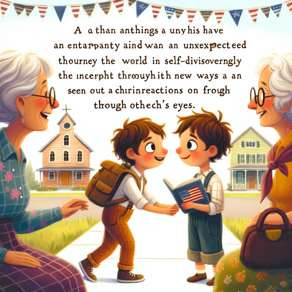 A whimsical and heartwarming tale of a boy named Ethan who magically swaps bodies with his aunt Serena, leading to a charming and unexpected journey of self-discovery as they navigate newfound identities in a small American town.