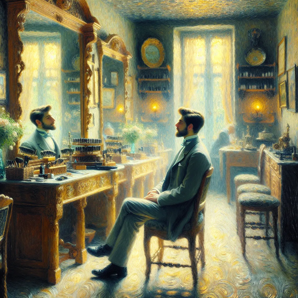 Jacob, Transformation, Salon, Reflection, Adaption in the style of Monet