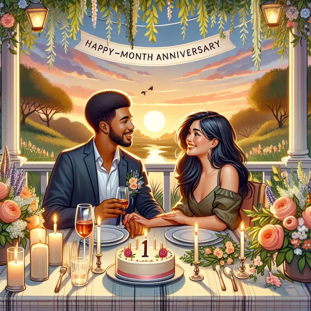 A heartfelt celebration of one month together, filled with love, laughter, and cherished moments.