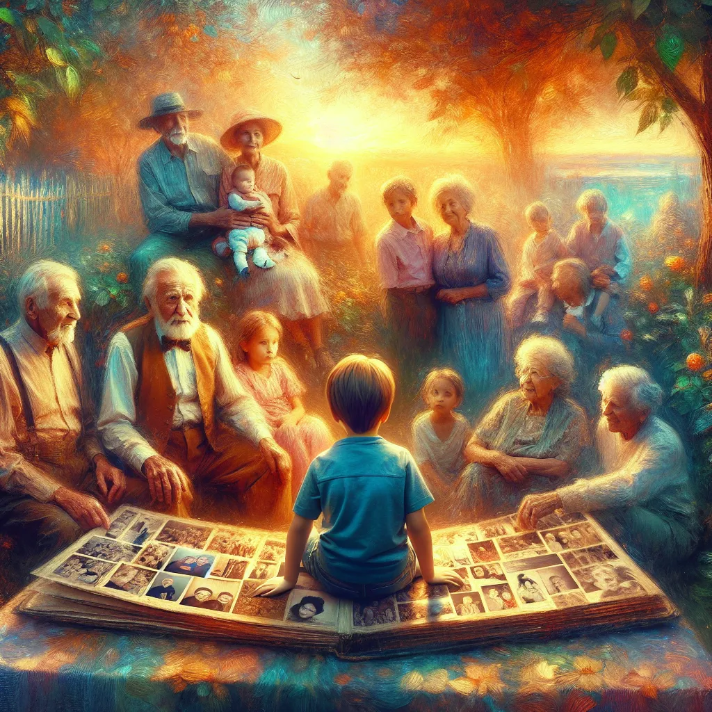 1. Boy
2. Family
3. Aging
4. Transformation
5. Memories in the style of Monet