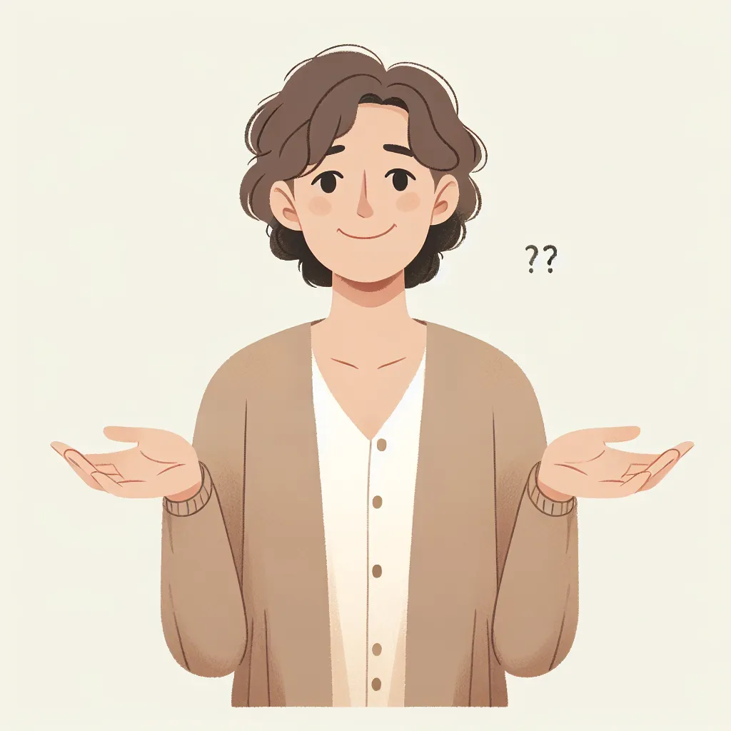 A generic image of a person looking apologetic and shrugging, representing a situation where an apology is given for a story request that couldn't be fulfilled.