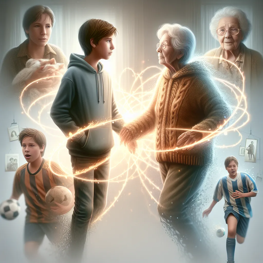 A boy named Oliver undergoes a mysterious transformation, swapping bodies and memories with his grandmother, Gertrude. As they navigate this new reality together, their lives merge in unexpected ways, blending past and present in a poignant tale of love, family, and shared memories.
