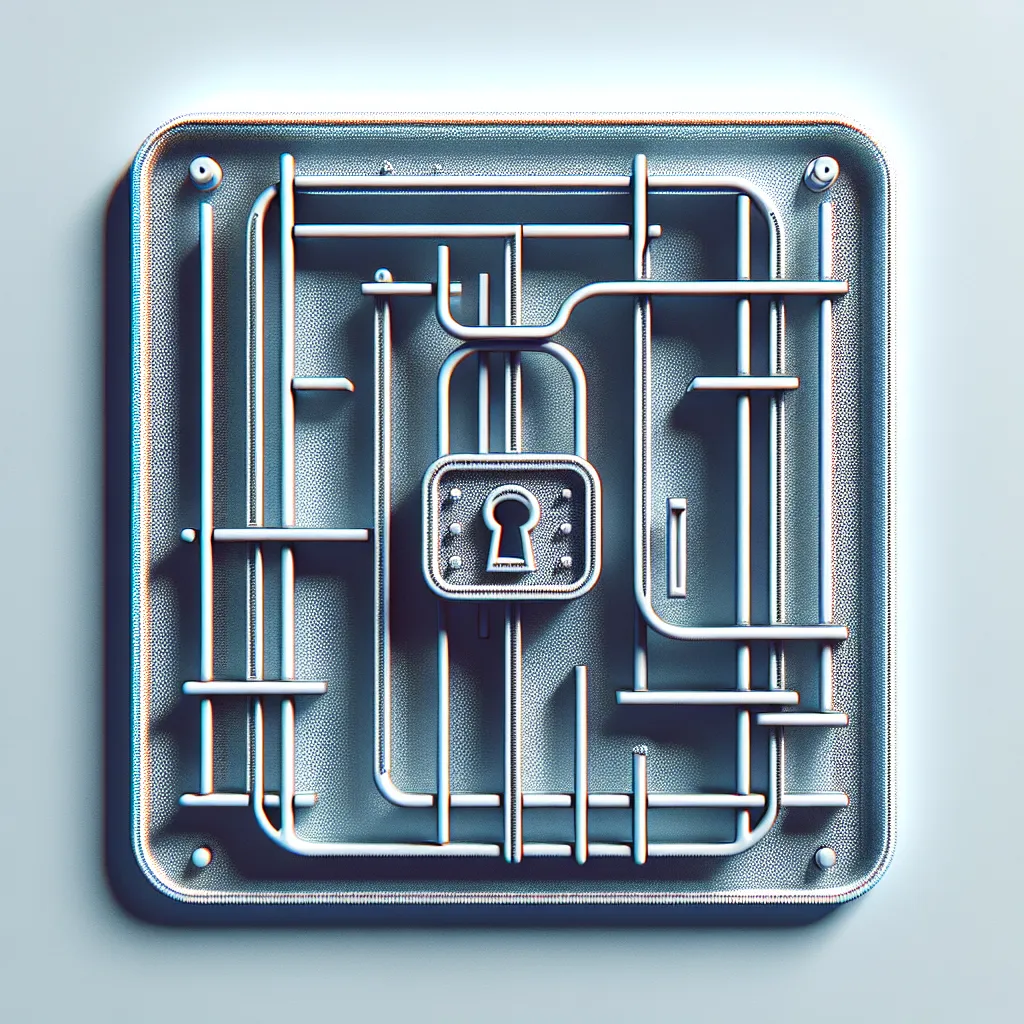 Abstract image representing refusal and rejection with symbolic elements like locked doors or closed gates.