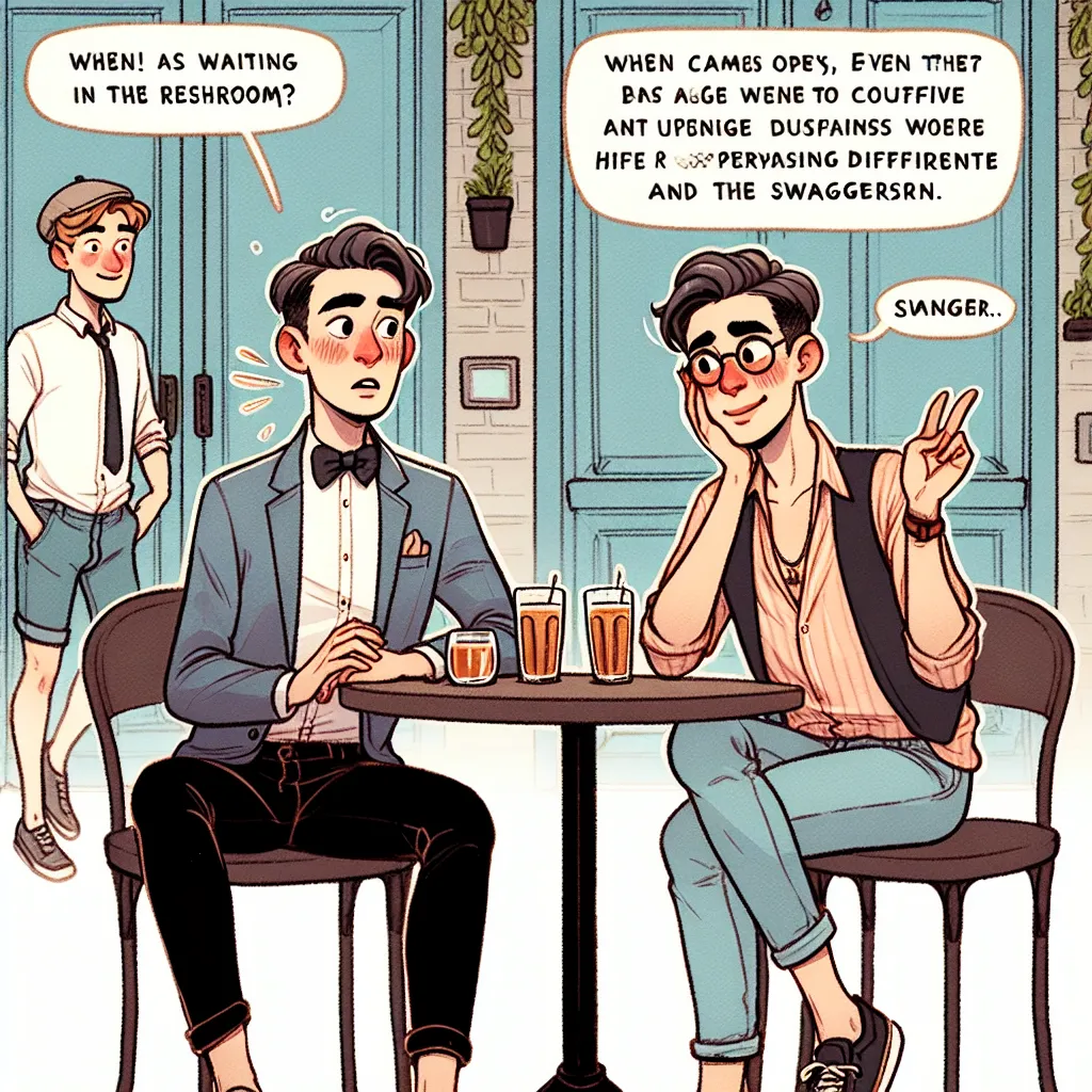 A young man named David sits at a café table, nervously awaiting the return of his date, Lilly. When Lilly reemerges from the bathroom, David is shocked to see her transformed into Chad, exuding confidence and swagger. The two embark on a whimsical afternoon, exploring Chad's newfound perspective while navigating the quirks of inhabiting a different gender. Despite the challenges, David finds joy in experiencing these unexpected moments with both Lilly and Chad, realizing the unique bond they sh