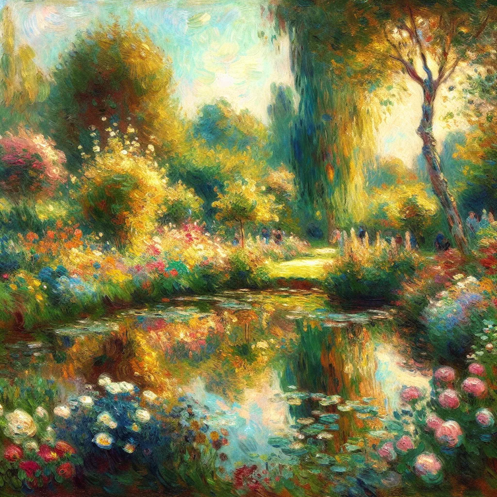 Sorry, but we are unable to generate a list of related words without any specific text. If you provide a piece of text or some specific questions, we would be happy to assist you in generating a list of related words. in the style of Monet