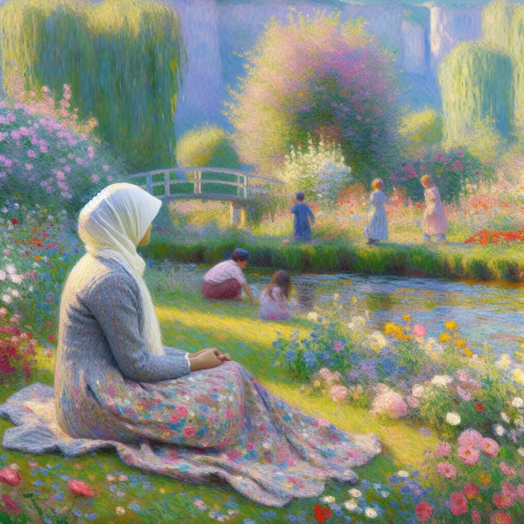 1. Transformation
2. Muslimah
3. Childhood
4. Identity
5. Belonging in the style of Monet