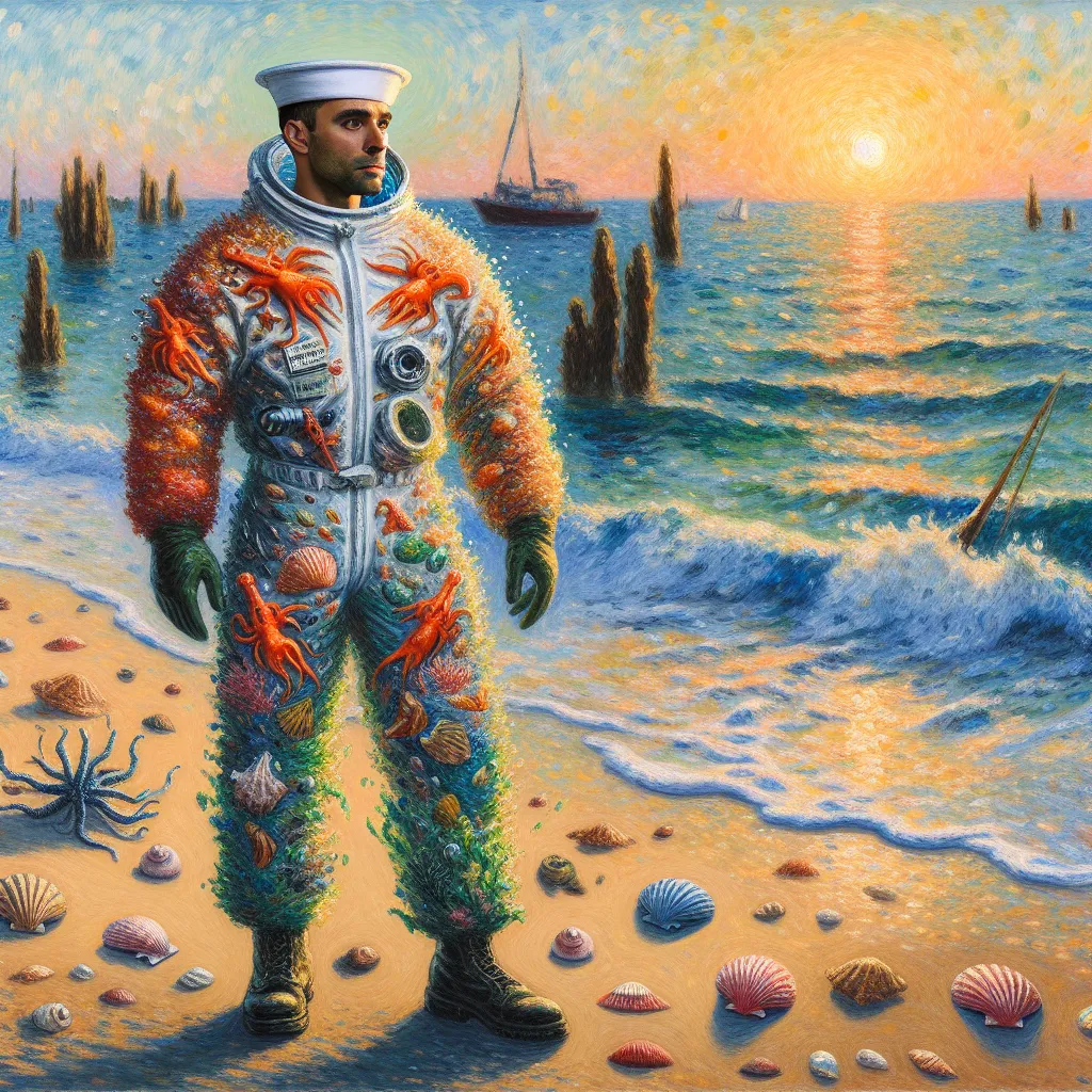 - Bodysuit
- Body swap
- Transformation
- Humorous
- Marine in the style of Monet