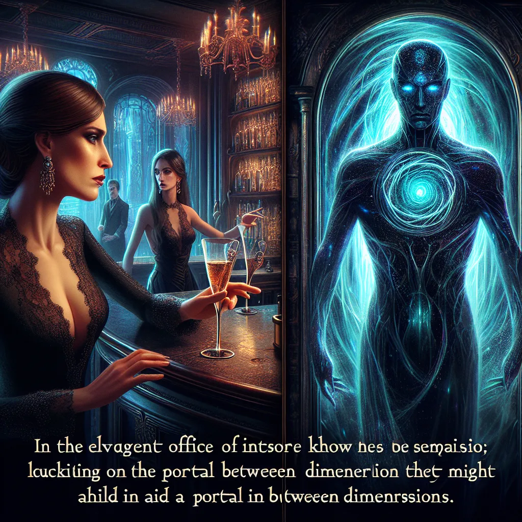 Description: 
In a dimly lit club, Ignacia "Iggy" Morrigan, the magnetic hostess, stands in an elegant sable gown, her eyes fixed on a mysterious figure at the bar. With an otherworldly aura, the figure, named Elion, seeks information on a doorway between realms that could help Iggy find her missing sister. In Iggy's opulent office, the two form an alliance, embarking on a dangerous quest through forgotten crypts and dreamscapes, delving into the murky abyss in search of hope and redemption.