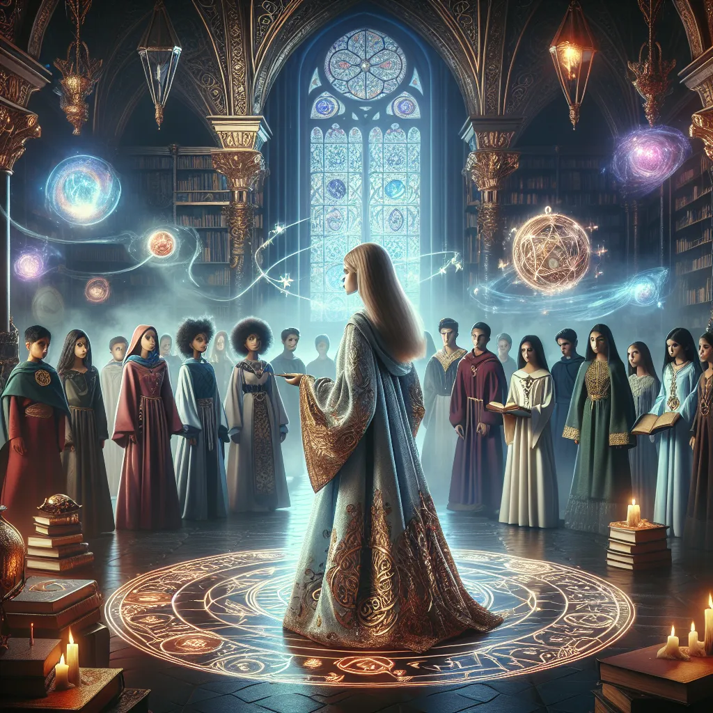 A mystical sorceress, Magik, teaches young students the mysteries of survival amidst the arcane wonders of Dr. Strange's School, balancing the fine line between protecting and preparing them for the perils of forbidden magic.