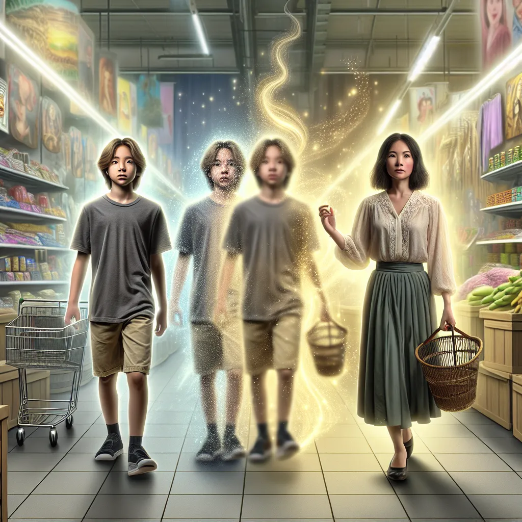 A young boy named Ethan James Miller experiences a mysterious transformation while shopping with his mother and grandmother, becoming Mrs. Minyoung Kim. Faced with unfamiliar surroundings, a new body, and a different language, Ethan grapples with his altered identity, longing for home and struggling to navigate his new reality.