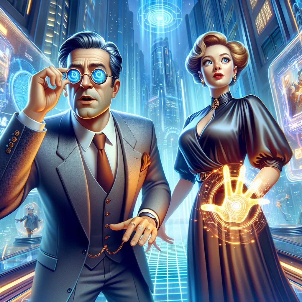 In this Young Adult story titled "NuLife: The Jiggliest and Most Persuasive Couple," two friends awaken in a virtual reality game as a wealthy lawyer and his curvaceous wife, each gifted with unique powers. As they explore their new identities, hilarity ensues as they come to terms with their new forms and abilities, setting the stage for an adventure in the world of NuLife.