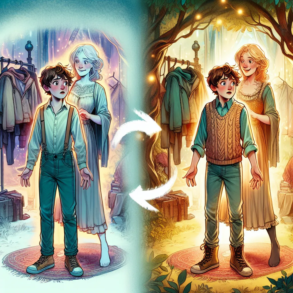 A detailed story of a young boy named Oliver who mysteriously swaps bodies with his aunt Carrie, navigating the complexities and challenges of living in a different form while maintaining his true self.