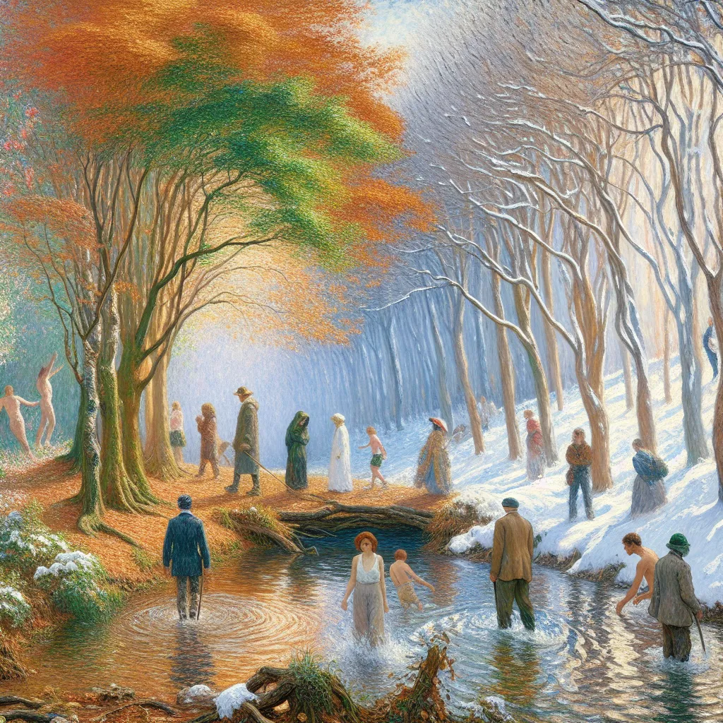 Transformation, Identity, Quiz, Change, Gender in the style of Monet