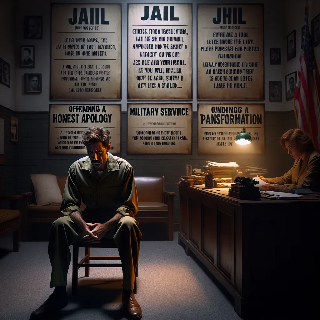 Armin Tamzarian, a man facing a tough decision, sits in a dimly lit office with posters of truth and justice on the walls. The options presented to him by Officer Harland are jail, the army, a faithful apology, or living like a baby. Armin, feeling trapped, chooses the last option, leading to a transformative journey of humiliation and growth. With the support of his mother, Armin endures wrenching months before ultimately seeking forgiveness and starting the painful process of rebuilding his li