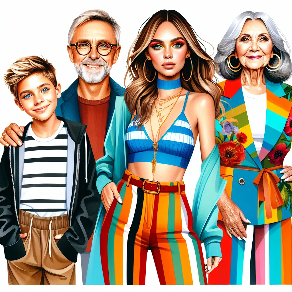 An image that could accompany this story could be a collage-style illustration featuring four individuals: Thomas, his mother Jennifer, grandma Margaret, and Madison. They will be depicted in a loving and supportive family dynamic, showcasing their diverse traits and personalities. Thomas can be pictured as a young boy with blonde hair and blue eyes, standing beside his mother Jennifer, who has chestnut brown hair and green eyes. Grandma Margaret, with her grey hair and hazel eyes, stands beside