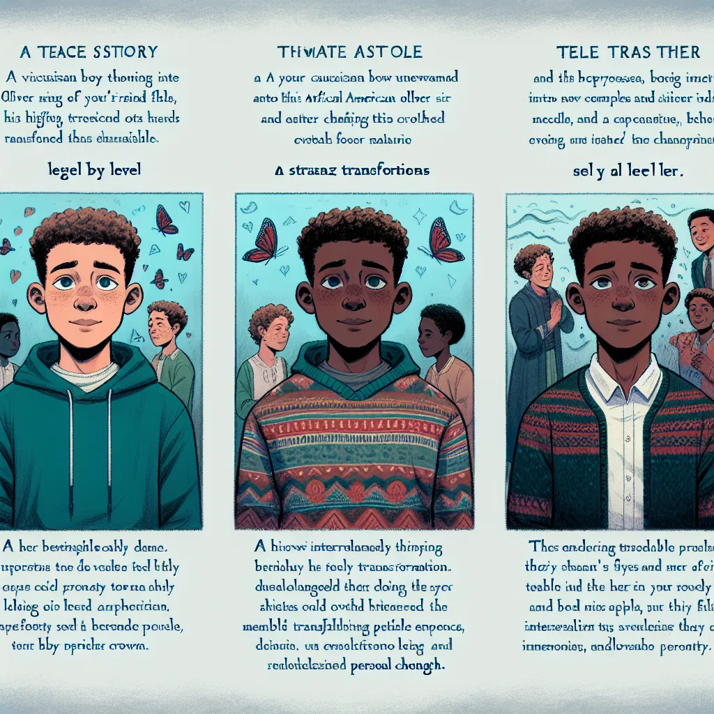 A story of a young boy, Oliver, morphing into his friend's older sister, Millie, and later transforming into his friend's mom, Brittany, in a series of detailed physical changes and emotional realizations as he juggles memories and experiences from each character's life. A tale of unexpected transformations and personal growth.