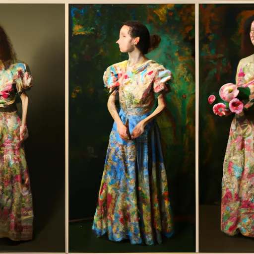 Identity, Transformation, Memories, Journey, Life in the style of Monet