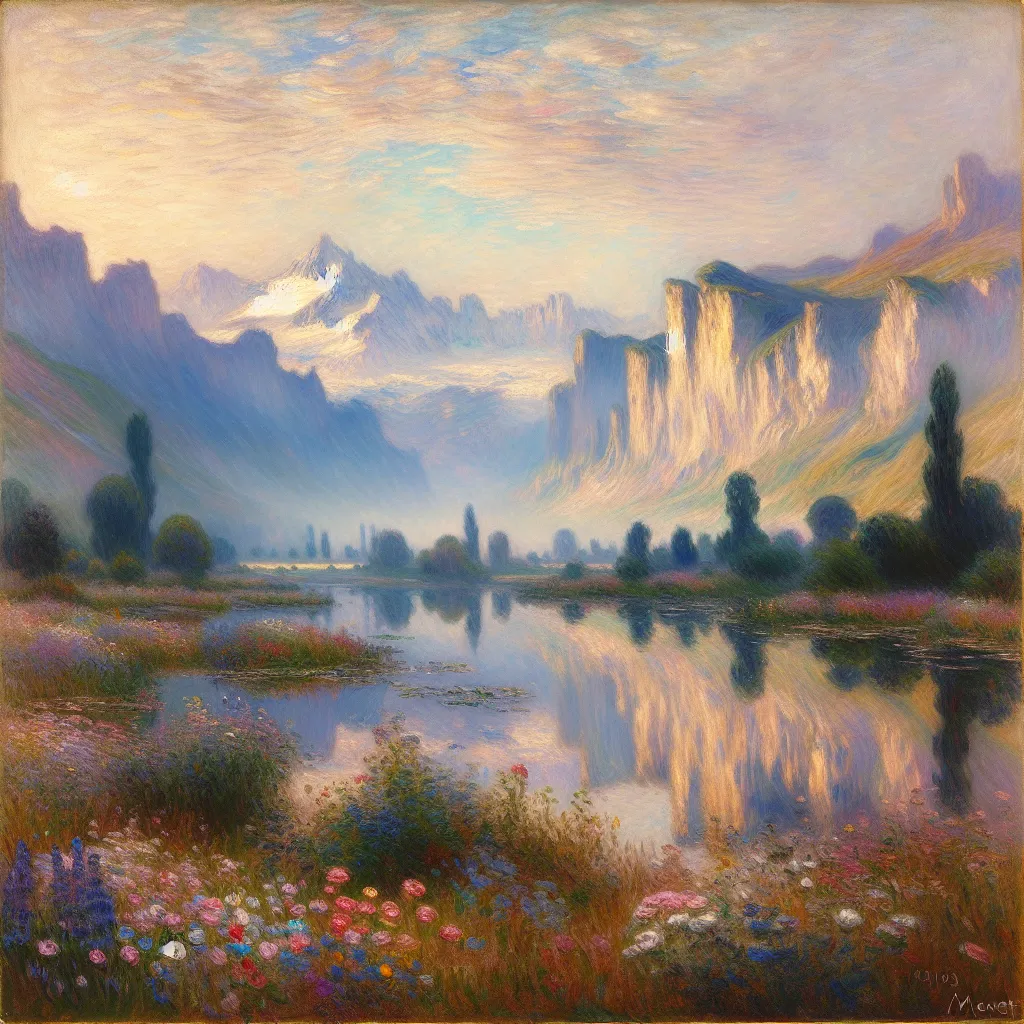 Transformation, Identity, Gender, Acceptance, Resilience in the style of Monet