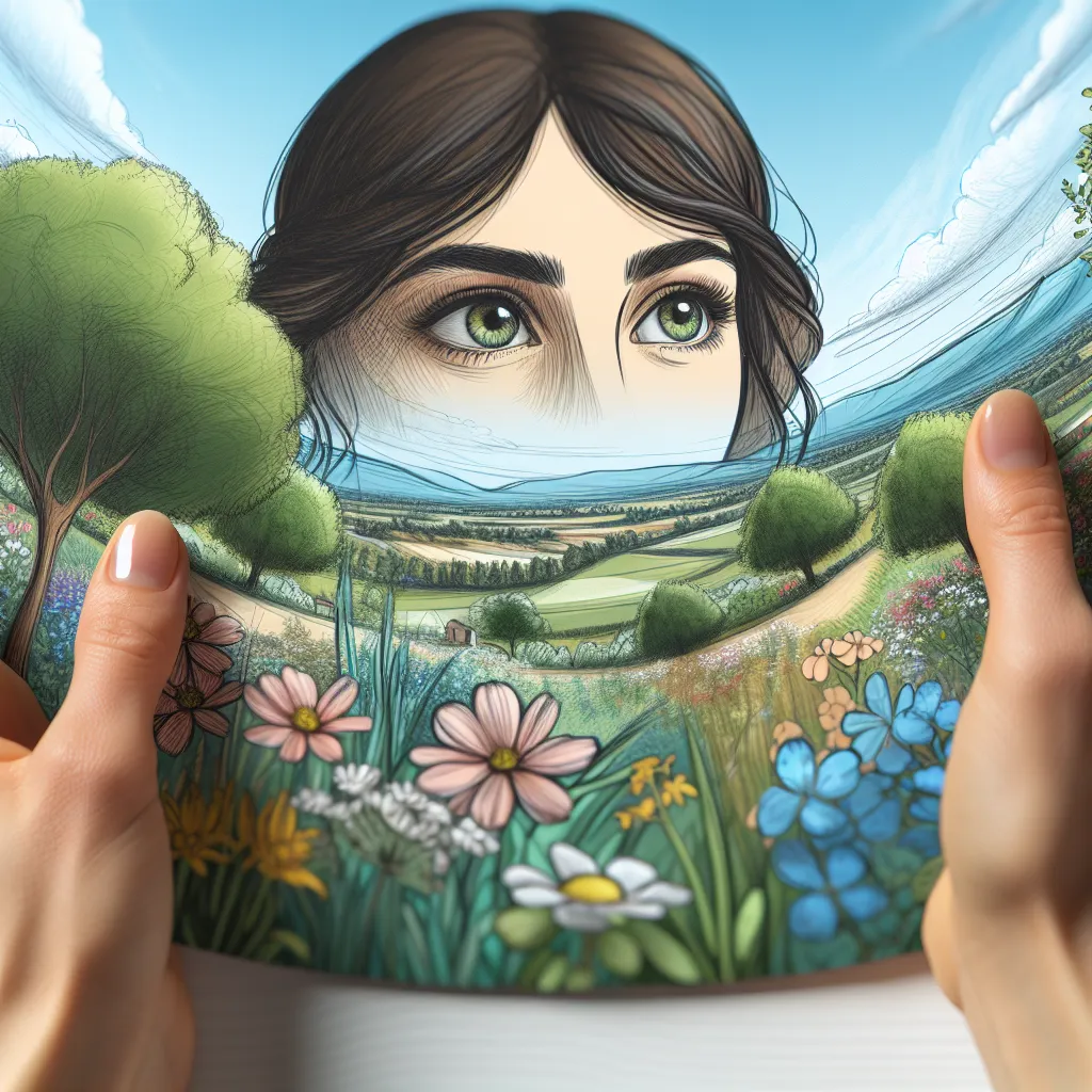 examined her surroundings.
