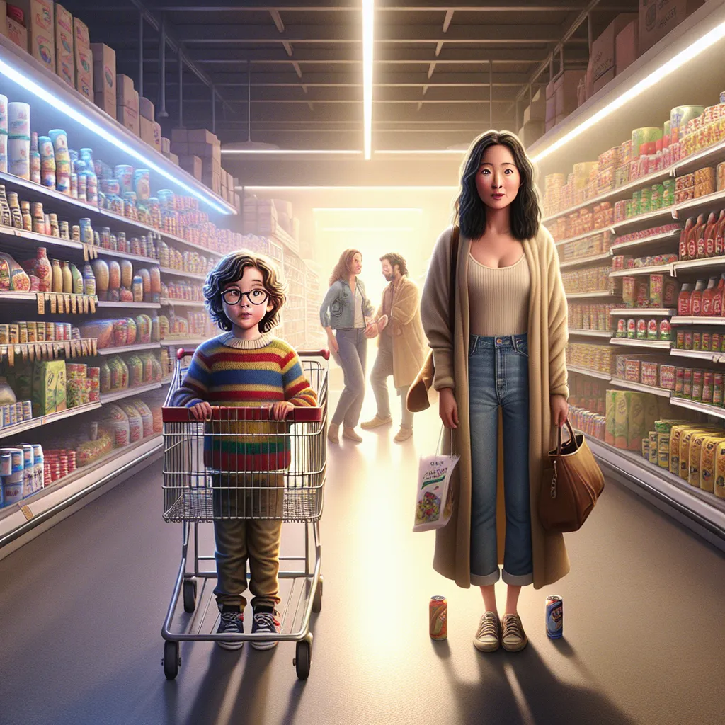 A heartwarming tale of wishes fulfilled and lessons learned in a grocery store, where a little boy named Oliver and a woman named Song-hee find themselves in each other's bodies, leading to newfound empathy and understanding.