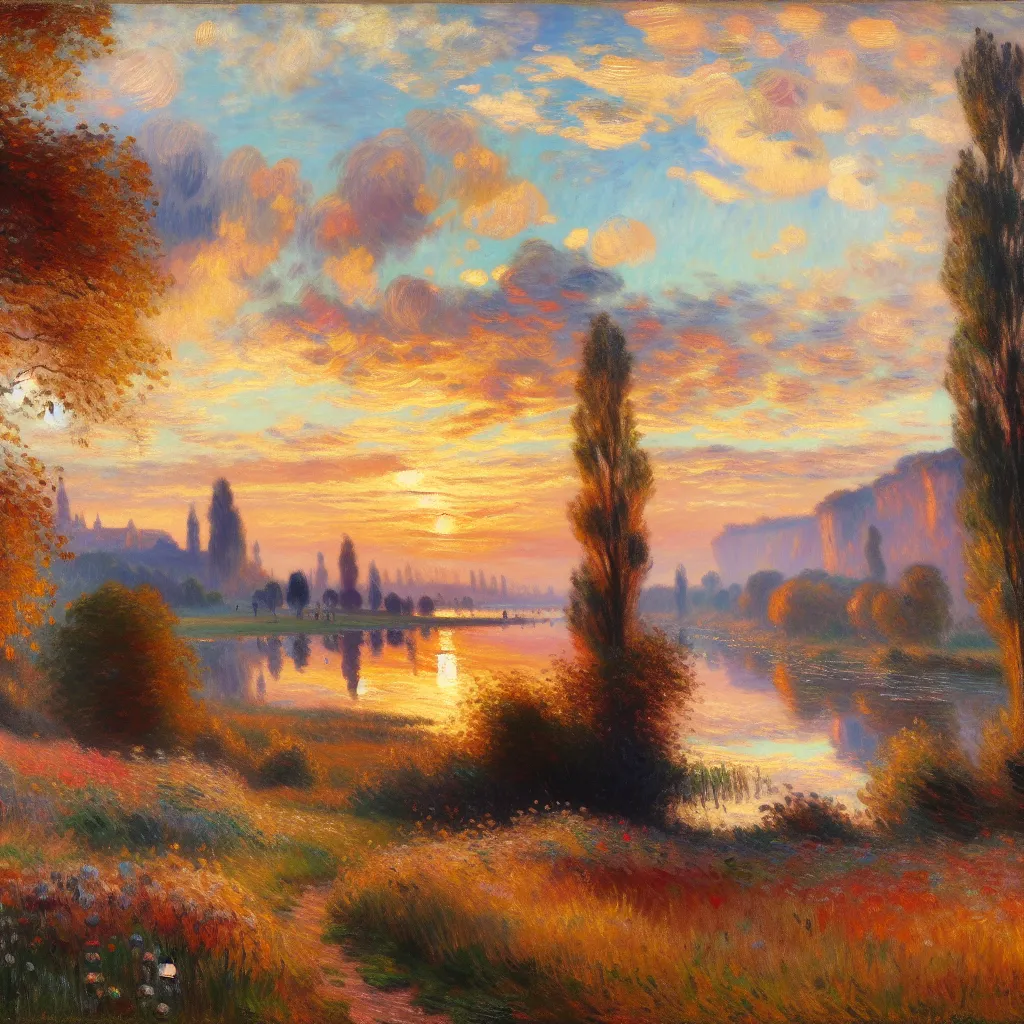 Transformation, Identity, Memories, Acceptance, Gratitude in the style of Monet