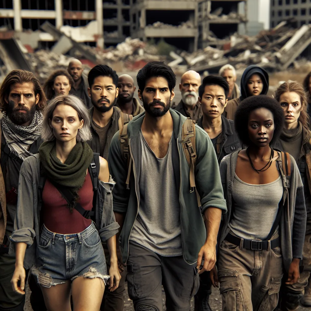 A group of survivors navigate their way through a post-apocalyptic world, relying on their bond and resilience to face the challenges ahead.