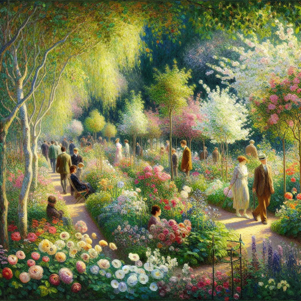 Transformation, Change, Identity, Gender, Growth in the style of Monet