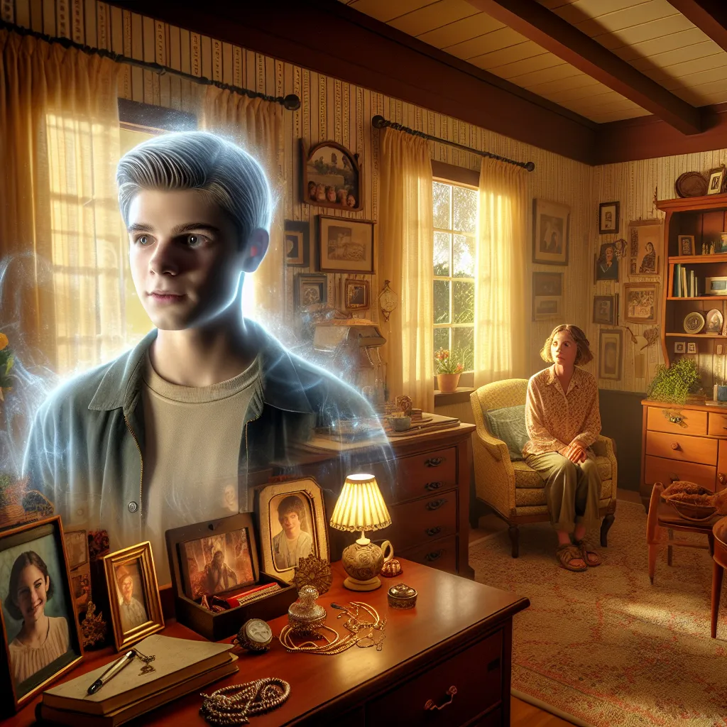 In a suburban town, young Caleb Anders wakes to find himself invisible, roaming his house in a ghostly state. His sister, Lila, unaware, tries on their mother's jewelry and makeup, embodying her. When Lila passes through Caleb, a strange force switches their bodies. Panicked, Caleb-now-in-Lila's-body struggles with high heels, makeup, and more. Mistaken for Lila by their returning mother, chaos ensues. Eventually, Caleb, now Julia, must navigate life as a mother, realizing the enduring bond of f