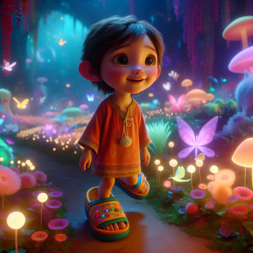 A story of a boy named Jonathan Peter Whitley, who transforms into Missy, a simple, joyful child in oversized, garishly decorated sandals, exploring a new, almost dreamlike reality devoid of past memories and complexities.