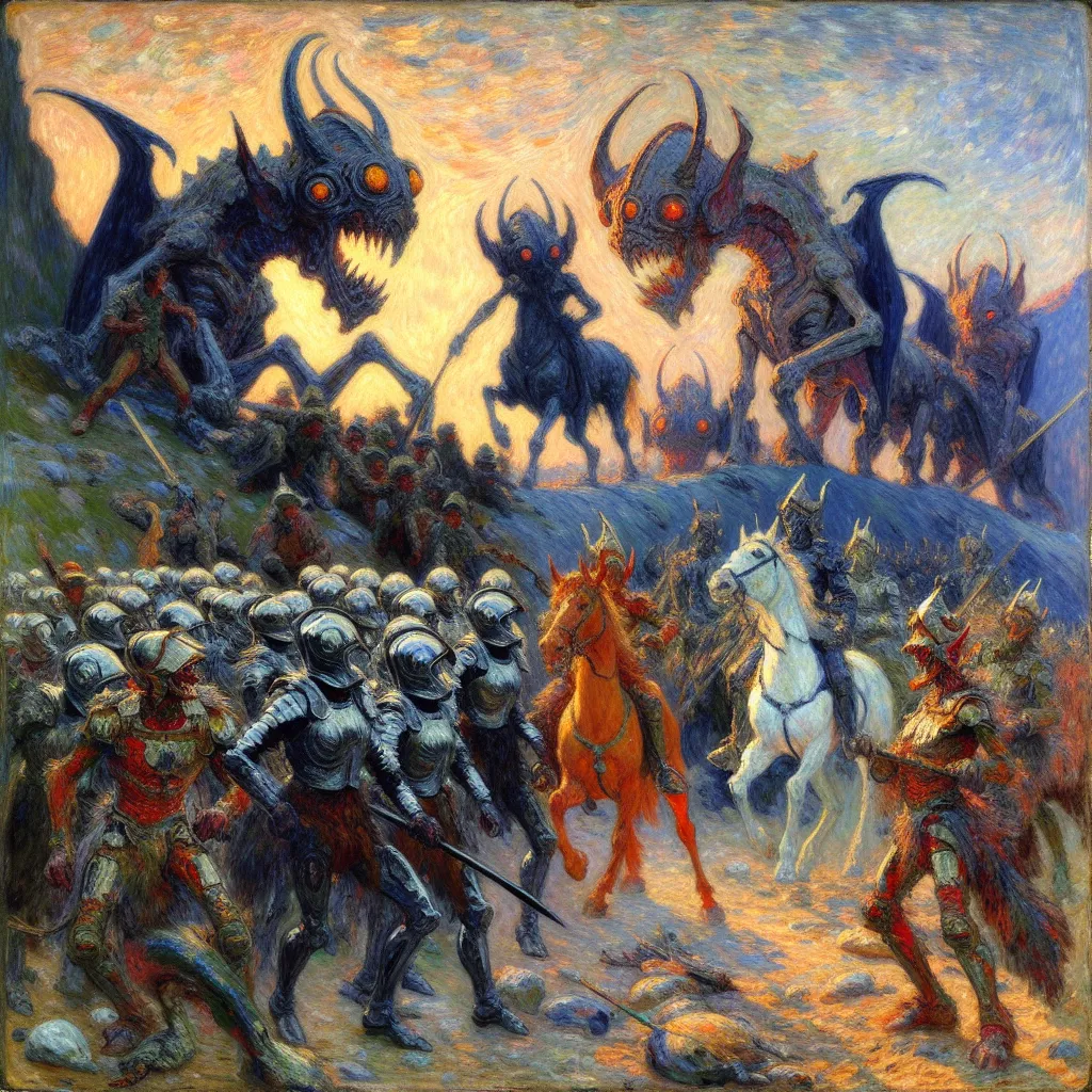 1. Invasion
2. Mars
3. Demons
4. Hybrid
5. Alliance in the style of Monet