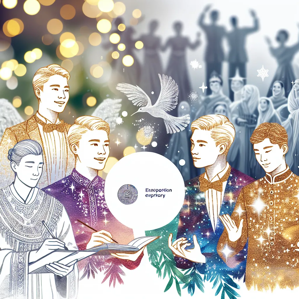 An illustration of Lucas, a young blonde boy, transforming into Emily, a beautiful woman in a wedding dress at a celebration. The scene captures the moment of transformation and the emotional journey of self-discovery and acceptance.