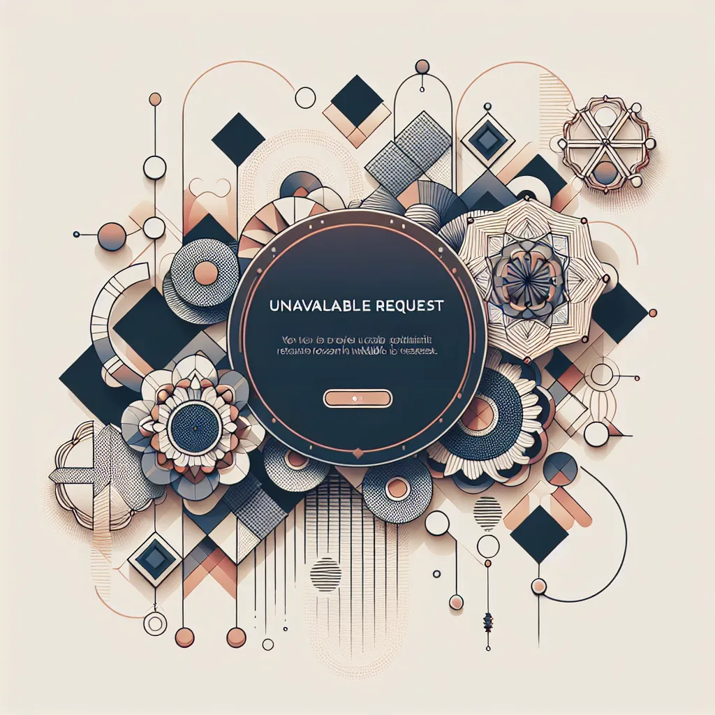 A generic image placeholder with abstract patterns to represent an unavailable request.