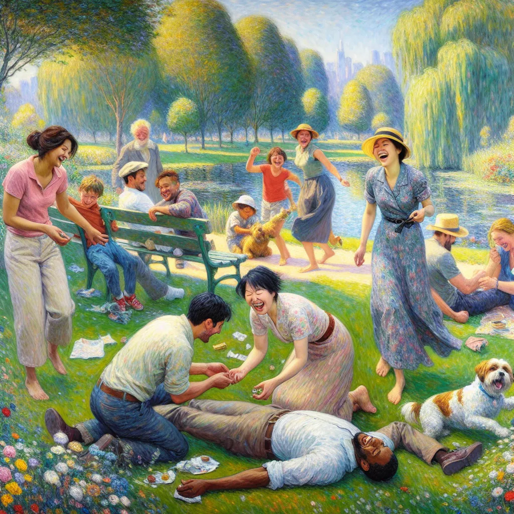 1. Pets
2. Hypnosis
3. Comedy
4. Friendship
5. Mischief in the style of Monet