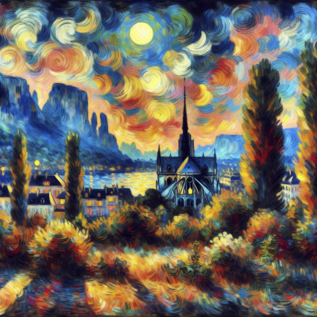 Mystery, Disappearance, Legend, Secrets, History in the style of Monet