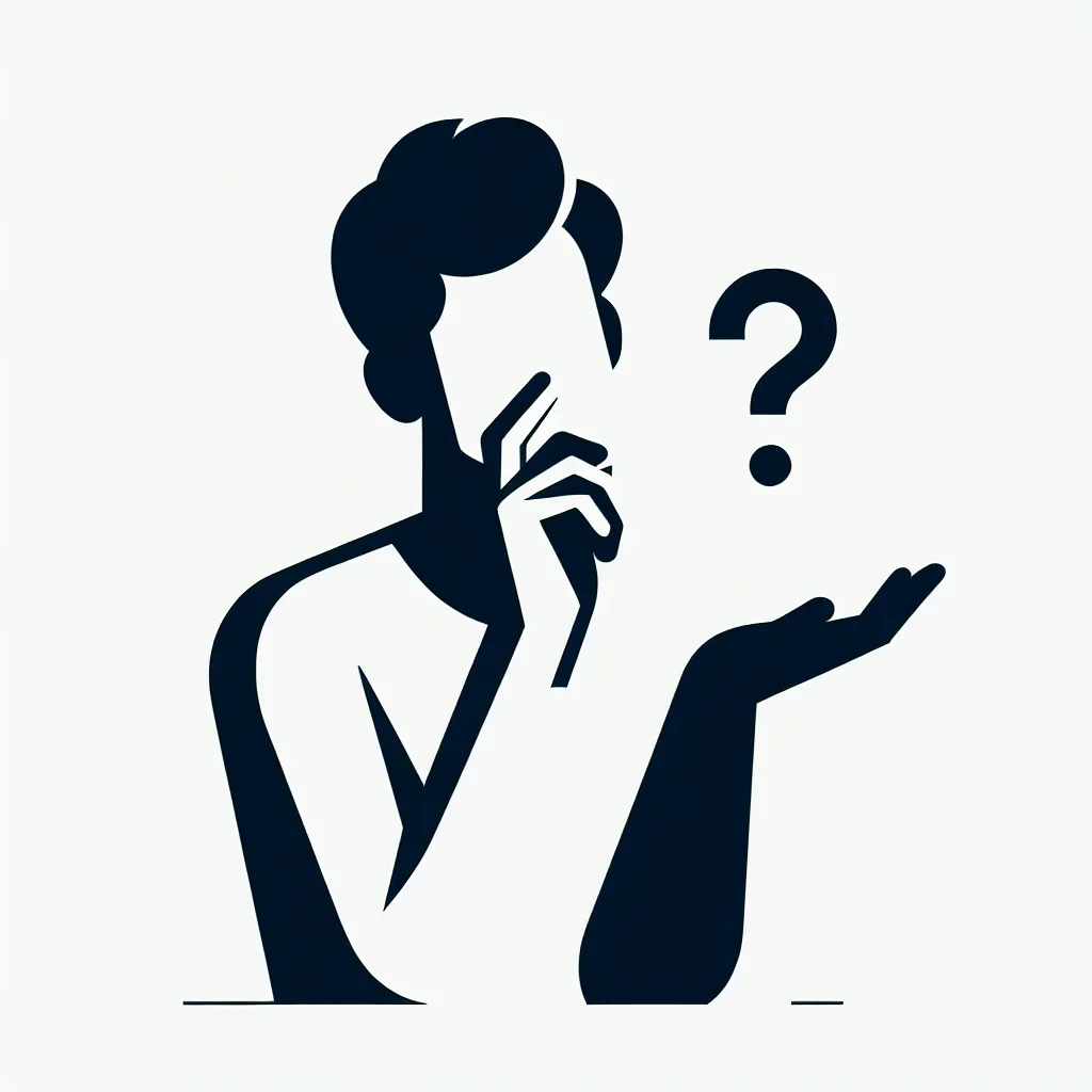 A simple and minimalistic image depicting a thoughtful expression or a person shrugging, conveying the message of sorry and inability to fulfill a request.