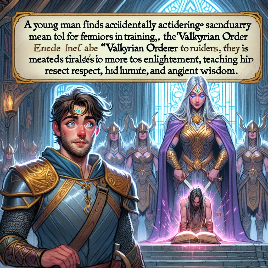 A young man, Himanshu Rajput, enters an enchanted girls' sanctuary by accident and finds himself surrounded by the Valkyrian Order, a sisterhood of apprentice warriors. Led by Devika, the High Sorceress, they subject Himanshu to trials of discipline and character. Instead of punishments, the trials teach him respect, humility, and the wisdom hidden in ancient rites. At the end, Himanshu emerges enlightened and grateful for the lessons learned.