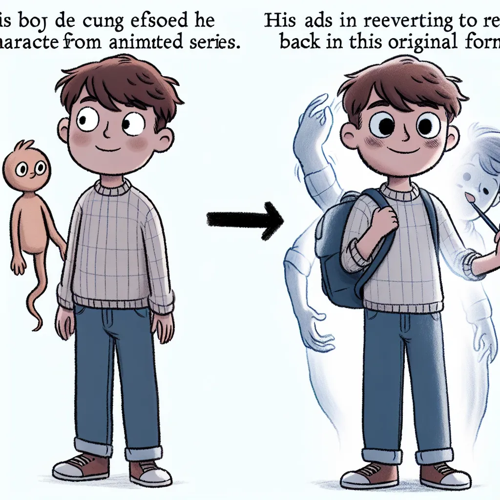 A baby boy named Mason undergoes a miraculous transformation, his young body changing into that of Bridgette, a character from a cartoon show. Bridgette—now in the real world—assists in returning Mason to his original form, with a heartwarming conclusion.