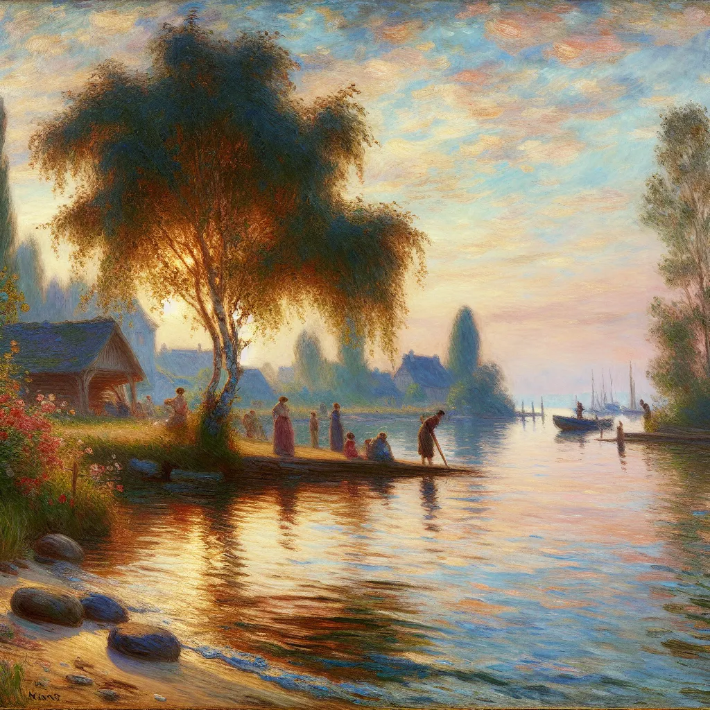 Acceptance, Identity, Gender, Transformation, Wholeness in the style of Monet