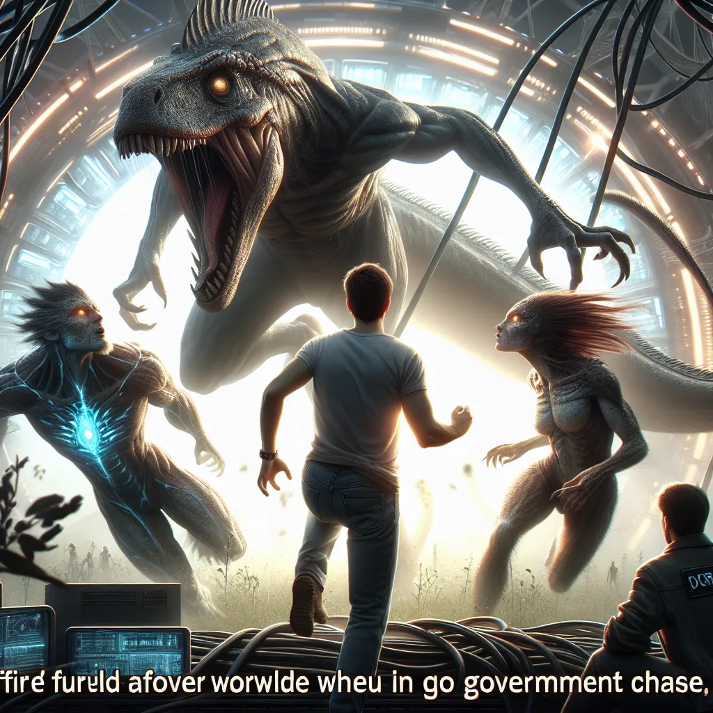 An exhilarating science fiction tale of three friends turned fugitives after a genetic experiment gone wrong transforms them into prehistoric creatures. They navigate a world of government pursuit and self-discovery, running towards a future where they embrace their powerful, evolved selves.