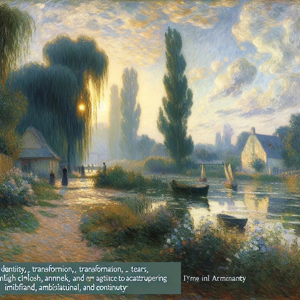 Identity, Transformation, Tears, Ambivalence, Continuity in the style of Monet