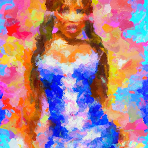 Mel B, Transformation, England, Singing, Spice Girls in the style of Monet