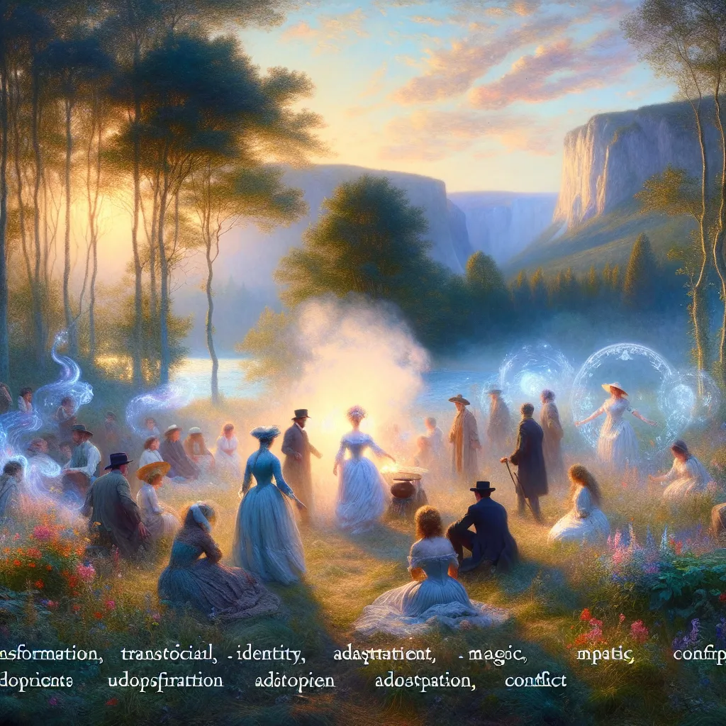 1. Transformation  
2. Identity  
3. Magic  
4. Adaptation  
5. Conflict in the style of Monet