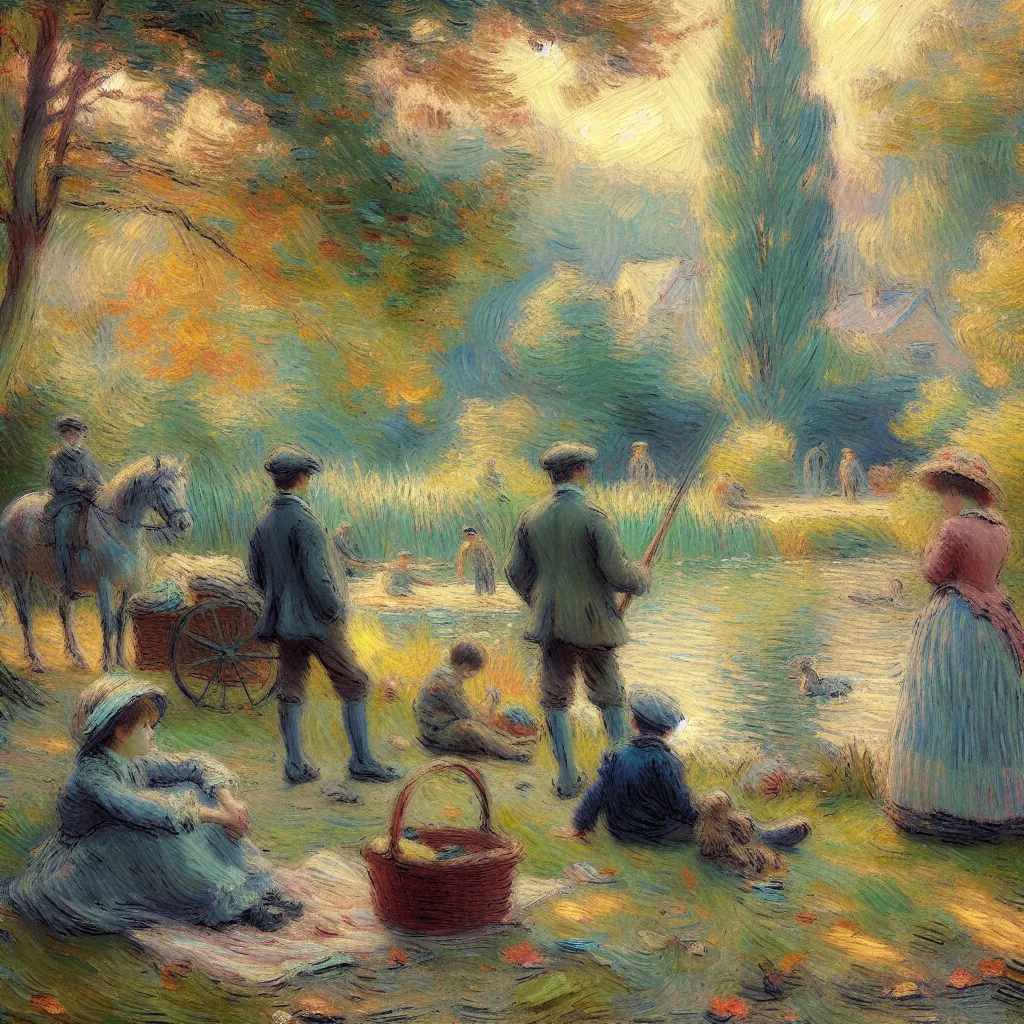 Childhood, Transformation, Identity, Confusion, Memories in the style of Monet