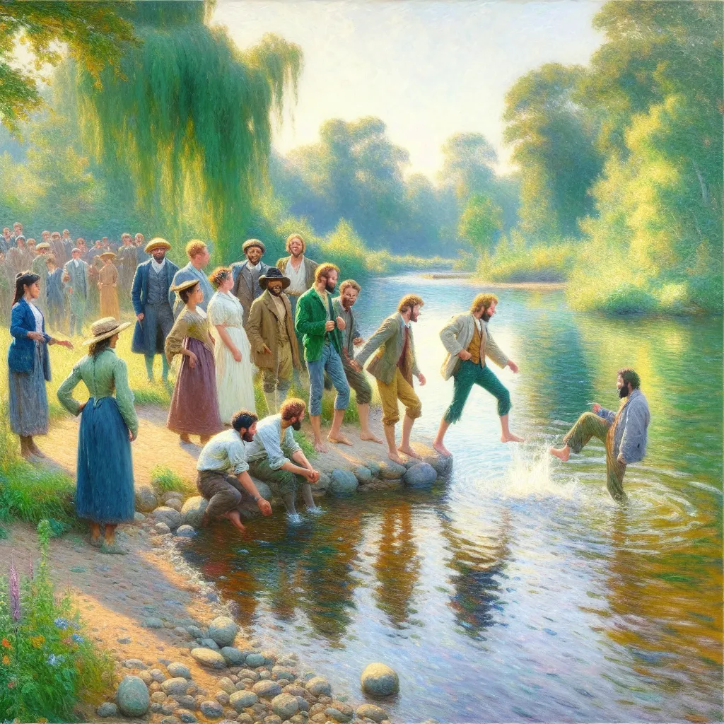 Adventure, Possession, Transformation, Prank, Friendship in the style of Monet