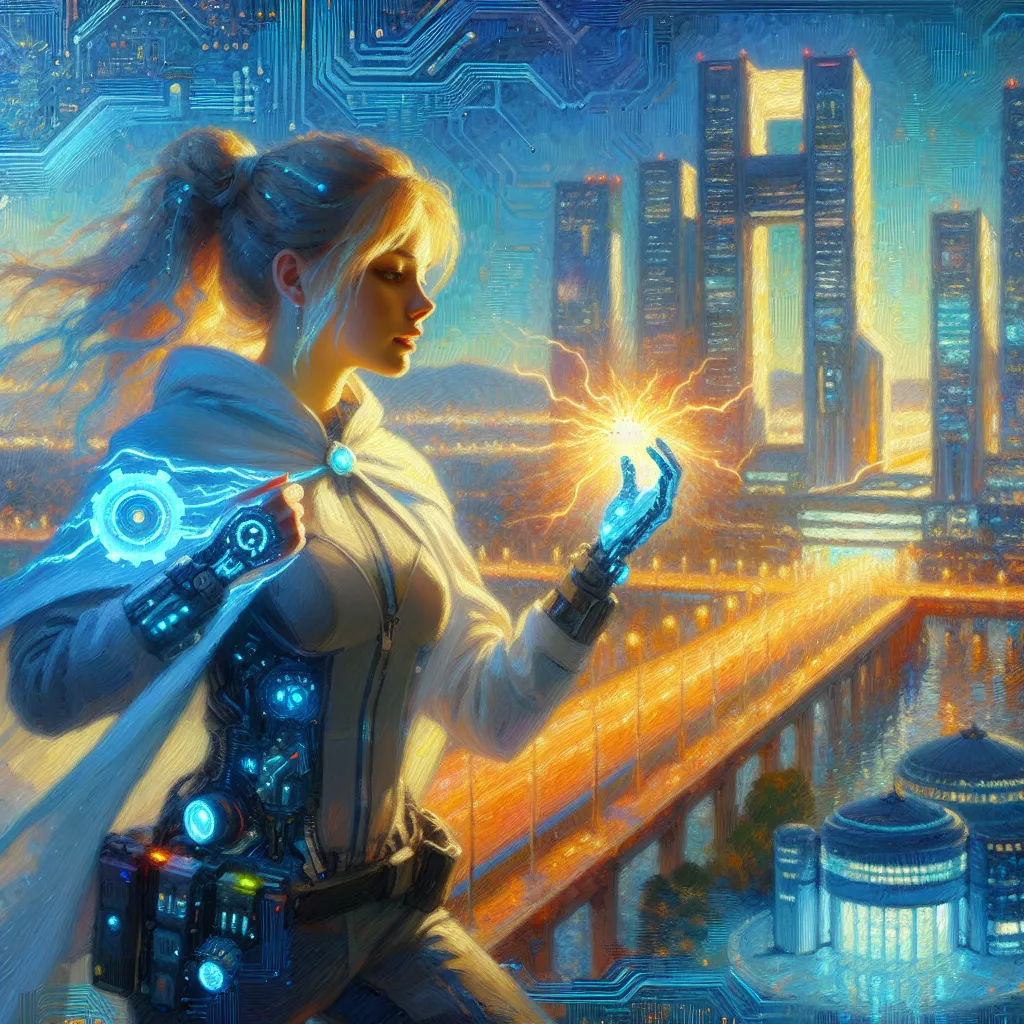 Misaka Mikoto, Identity, Academy City, Electromaster, Sisters Project in the style of Monet