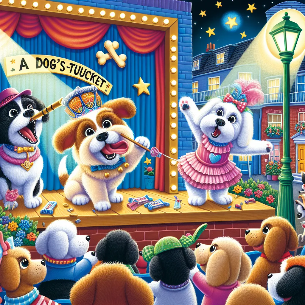 A playful and heartwarming story of body swaps and dramatic challenges unfolds in Paw-Tucket, as Edie and Roxie exchange roles in the local theater's production, "A Dog's World." Laughter, chaos, and surprising insights ensue as the pets navigate this spotlight switcheroo.