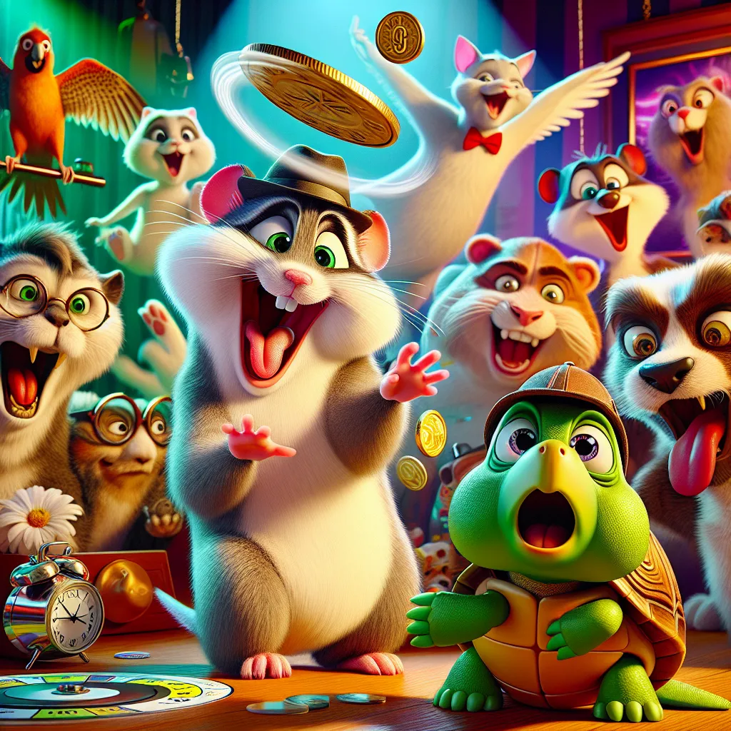 An animated pet comedy featuring a mischievous hamster, a dramatic turtle, and other quirky characters caught up in a hypnotic prank gone wild, resulting in chaos, laughter, and a lesson learned.