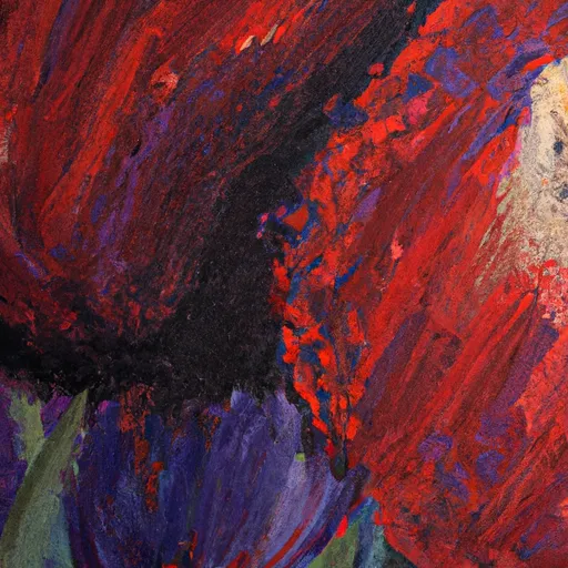 Passion, Intimacy, Desire, Connection, Sensation in the style of Monet